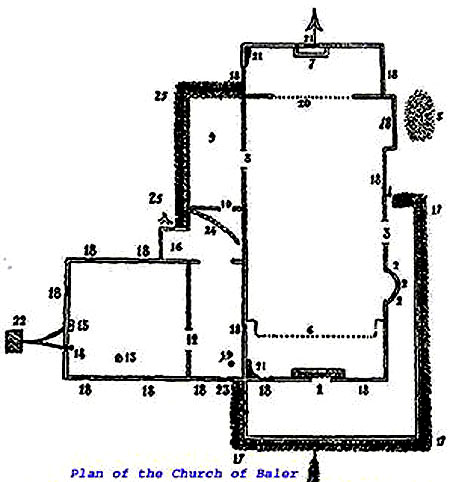 Plan of the Beseiged Church at Baler, Philippine Islands