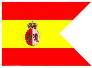Spanish Flag of General-Captain of the Land Force, 1898 Spanish Flag of General-Captain of the Land Force, 1898