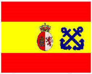 Spanish Fleet Admiral Flag, 1898 Spanish Fleet Admiral Flag, 1898