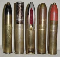 Shell, shrapnel, and canister rounds, 1.65 Inch Hotchkiss Gun Shell, shrapnel, and canister rounds, 1.65 Inch Hotchkiss Gun