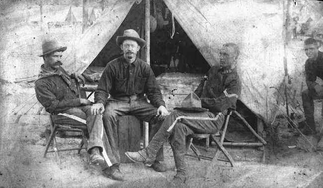 158th Indiana Volunteer Infantry in Camp