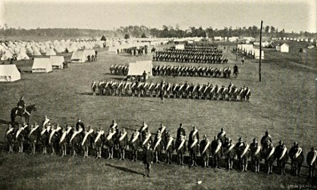 160th indiana Volunteer Infantry mustering in at Camp Mount 160th indiana Volunteer Infantry mustering in at Camp Mount