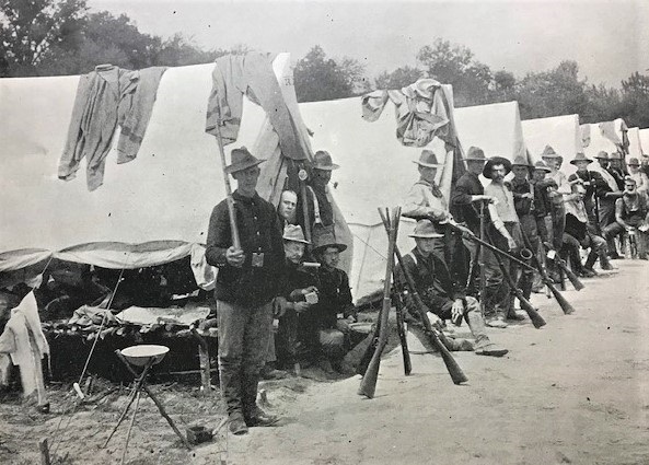 The 1st Rhode Island Volunteer Infantry, Co. K at Camp Alger