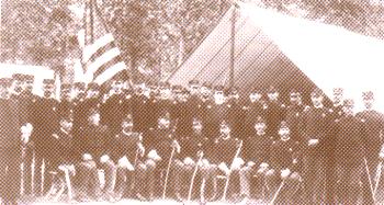 Col. Bowman and officers of the 1st Pennsylvania  Volunteer Infantry, 1898