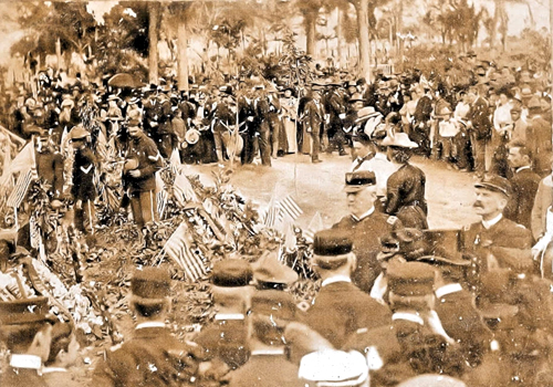 USS Maine Victims Honored at Cristobal Colon Cemetery, Cuba