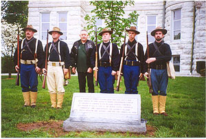 The dedication of the monument to Sgt. Charles P. Wood, Co. "A", 2nd Missouri Infantry