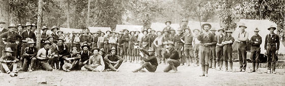2nd Wisconsin, Co. I at Camp Thomas, GA, 1898