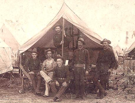 3rd Nebraska Volunteer Infantry, Co. D, in Camp, 1898