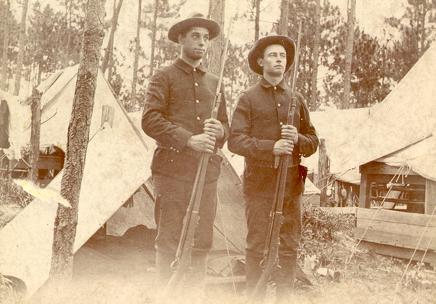 Members of the 49th Iowa With their .45-70 Rifles