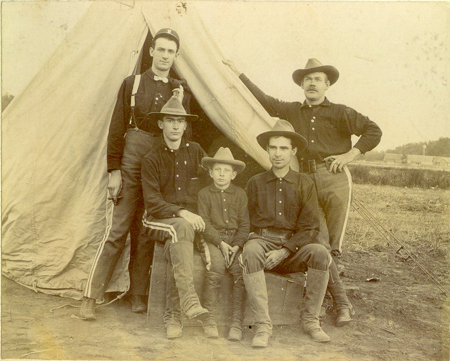 49th Iowa Volunteer Infantry in camp