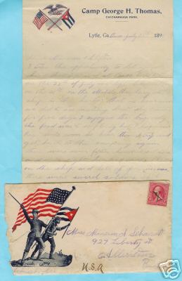4th Pennsylvania Letter on Patriotic Letterhead, 1898