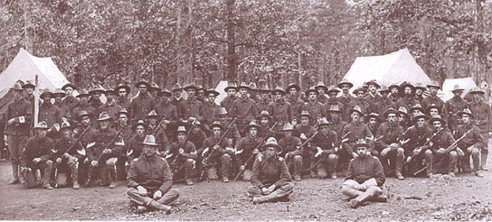 8th Massachusetts Volunteer Infantry in Camp