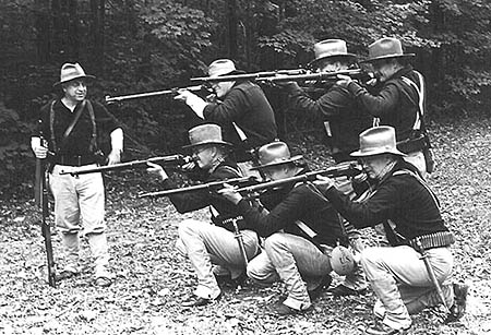 9th U.S. Infantry on the Firing Line