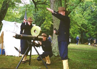 Gatling Gun Taking Aim