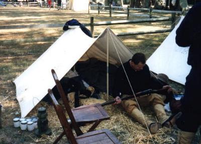 The Camp of the 9th U.S. Infantry Living History Organization