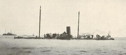 The wreck of the Spanish Cruiser Castilla off Cavite