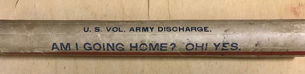 Military Dischage Container, 1898