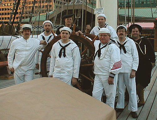 The Living History Crew of the USFS Olympia on USS Constellation