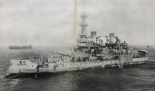 Battleship Oregon at Conclusion of its Run Around South American in 1898