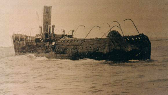 The hulk of the blockade runner ANTONIO LOPEZ in Puerto Rico