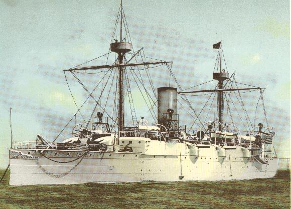 The Cruiser Charleston in peacetime paint colors