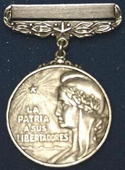 Front - Silver Cuban Liberator Medal