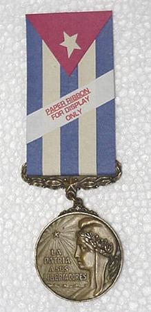 Back - Cuban Liberator Medal in Bronze