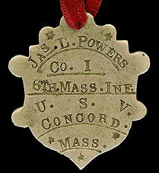 6th Ohio Dog tag, Spanish American War