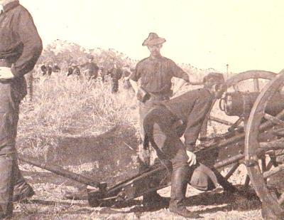 Artillery on El Poso, Cuba