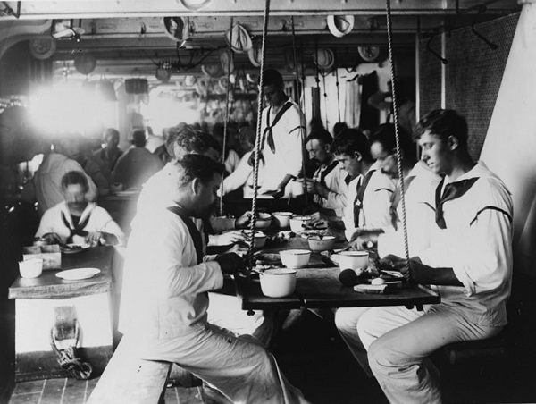 The Crew of the Cruiser Olympia Dining The Crew of the Cruiser Olympia Dining