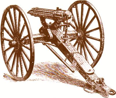 Gatling Gun Illustration
