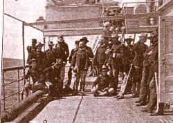 Officers of the 6th Missouri aboard the transport Havana