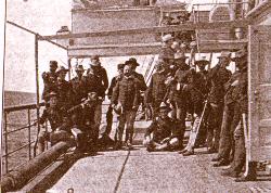 Officers of the 6th Missouri aboard the transport Havana Officers of the 6th Missouri aboard the transport Havana