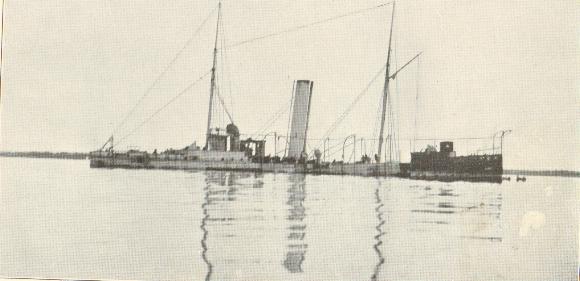 The hulk of the ISLA DE LUZON after the Battle of Manila Bay The hulk of the ISLA DE LUZON after the Battle of Manila Bay