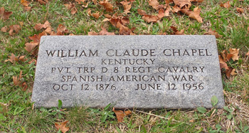 Veterans grave withstate name before the regiment