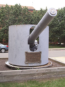 6 inch cannon from the Battleship Maine in Washington DC
