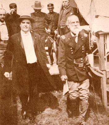 President McKinley and Maj. Gen. Wheeler at Montauk Point