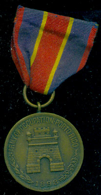 Front - U.S. Army Occupation of Puerto Rico Medal Front - U.S. Army Occupation of Puerto Rico Medal