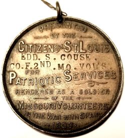 Back - City of St. Louis Volunteer Medal Back - City of St. Louis Volunteer Medal