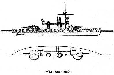 Plan and Profile of the U.S.S. Miantonomoh