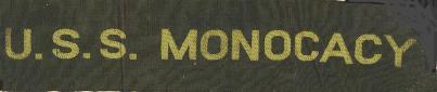 Cap Talley U.S.S. Monocacy Hat Band U.S.S. Monocacy