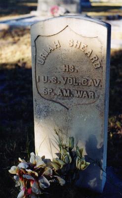 Grave of Rough Rider Uriah Sheard, 1st U.S. Volunteer Infantry, in New Mexico