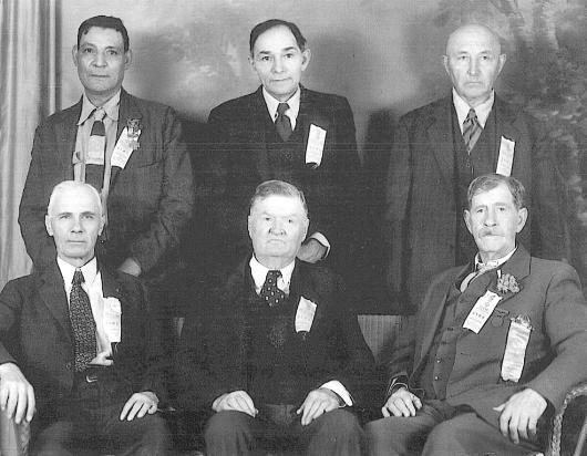 A Group of former Rough Riders with George Curry and Frank Brito