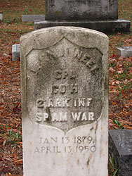 Veteran's gravestone with the State in unit name Veteran's gravestone with the State in unit name