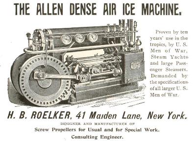 Advertisement for thr Allen Dense Air Ice Machine Advertisement for thr Allen Dense Air Ice Machine