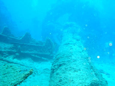 Mast and fighting top from the wreck of the Almirante Oquendo Mast and fighting top from the wreck of the Almirante Oquendo