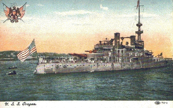 The Battleship U.S.S. Oregon