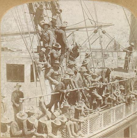 Troops aboard the Transport Rio de Janeiro