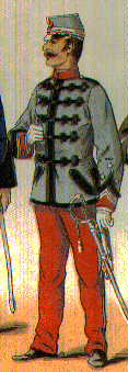 uniform of the Spanish 9th Cavalry Regiment,  "Dragoons of Santiago"