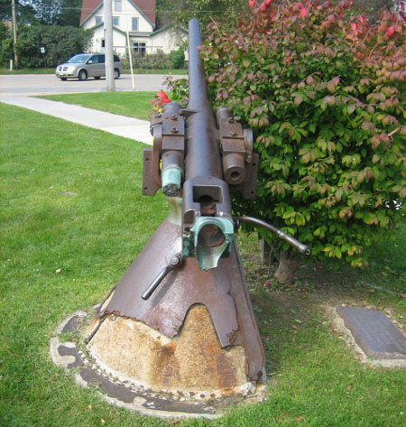 Breech of the 6 pounder gun in Monroe, WI, from Infanta Maria Teresa